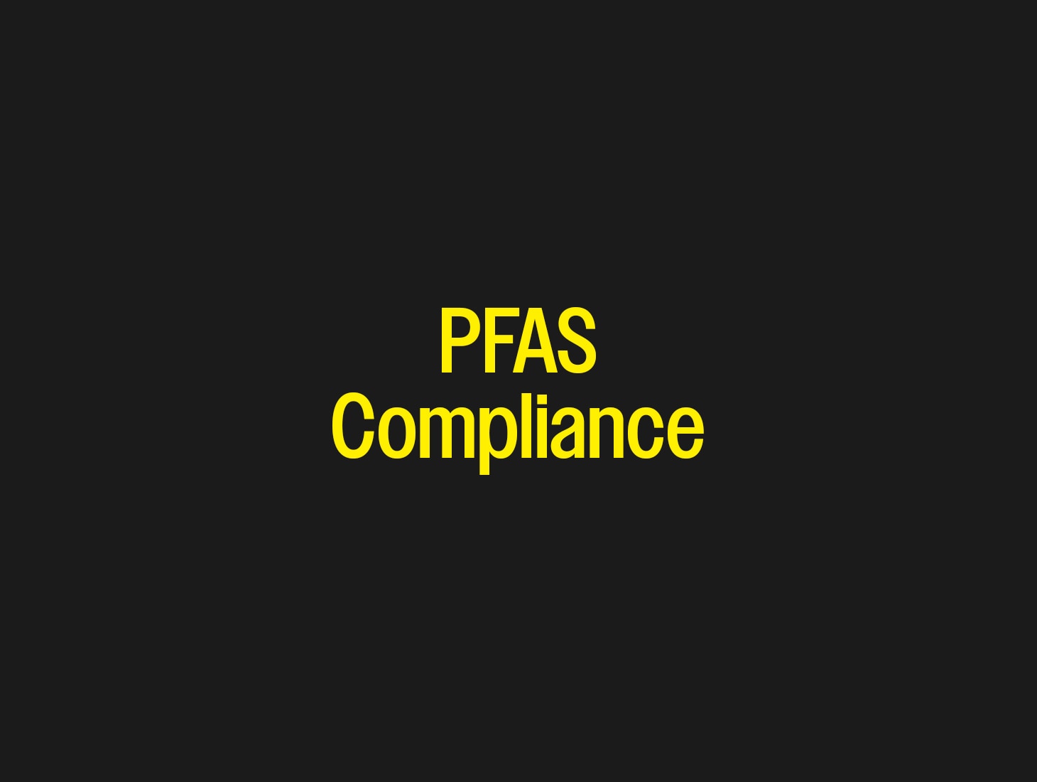 Cortech PFAS Compliance